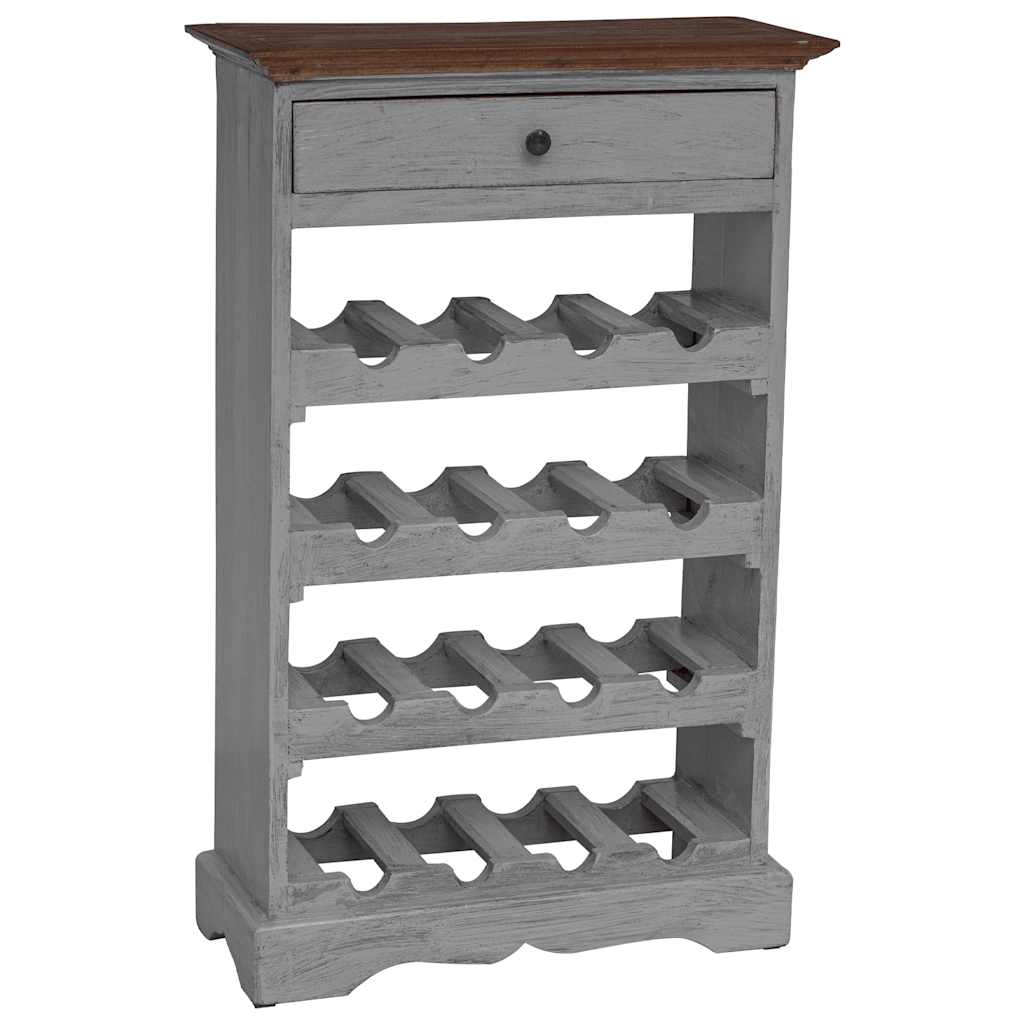 vinreol 55x23x85 cm massivt mahognitræ