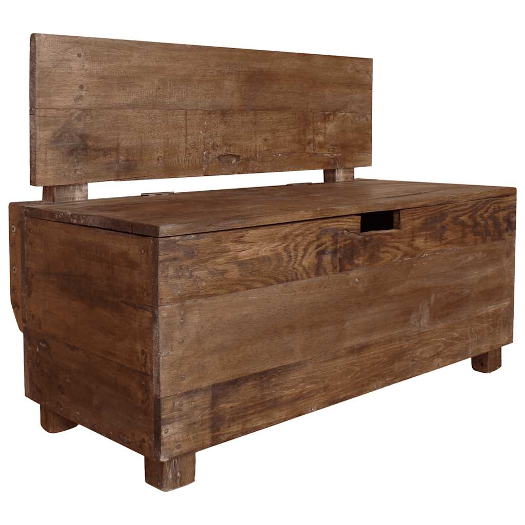 bænk 80x40x60 cm massivt mahognitræ