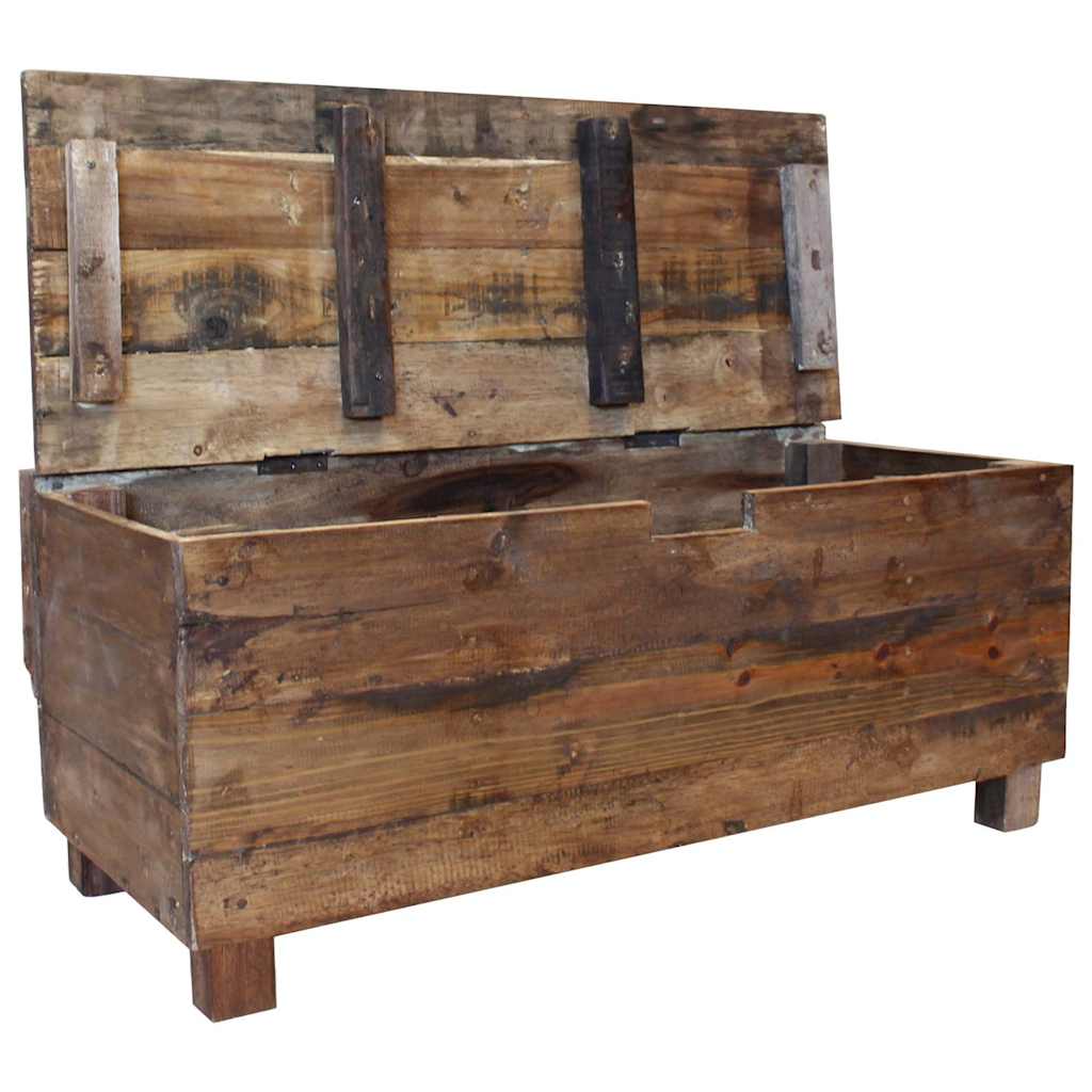 bænk 80x40x60 cm massivt mahognitræ