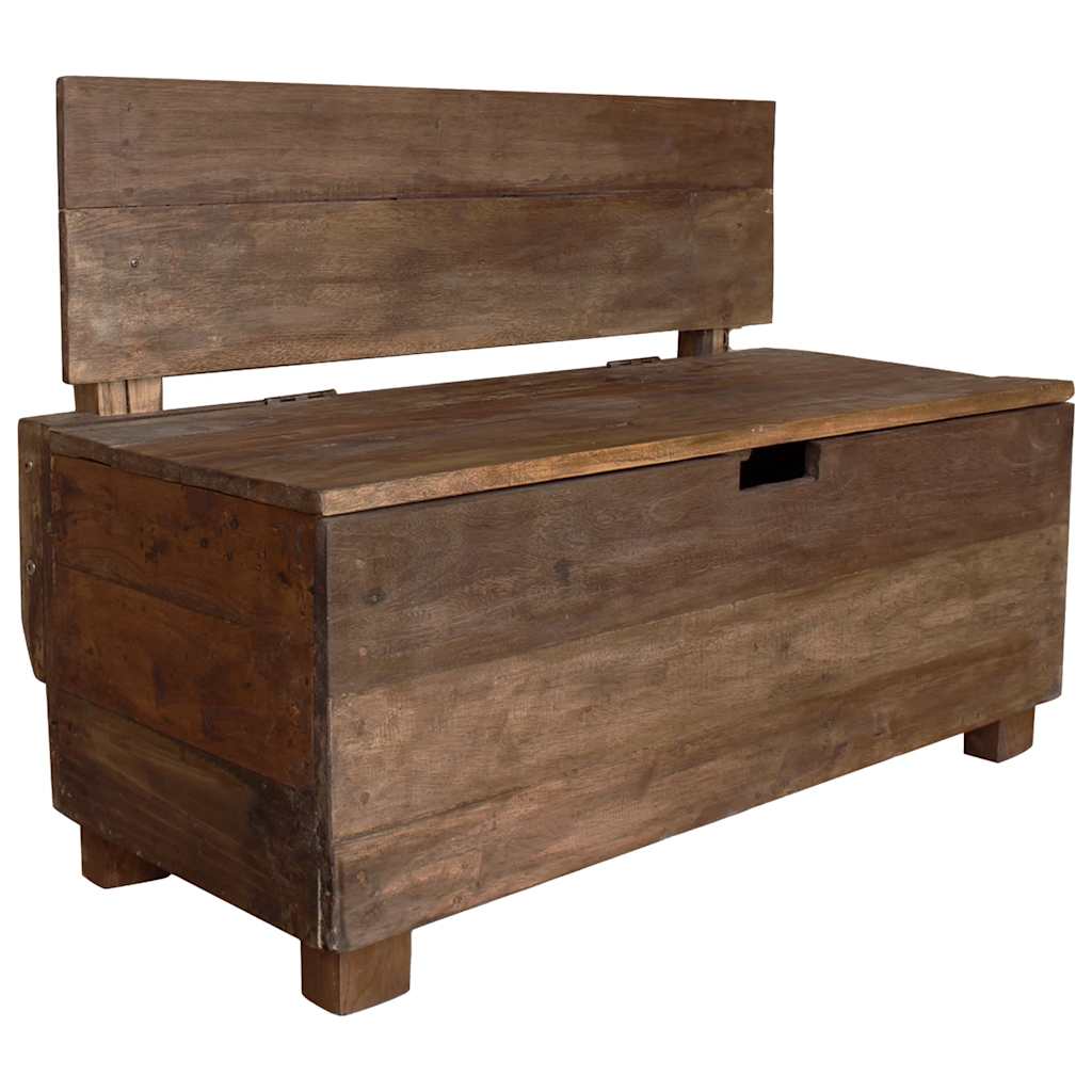 bænk 80x40x60 cm massivt mahognitræ
