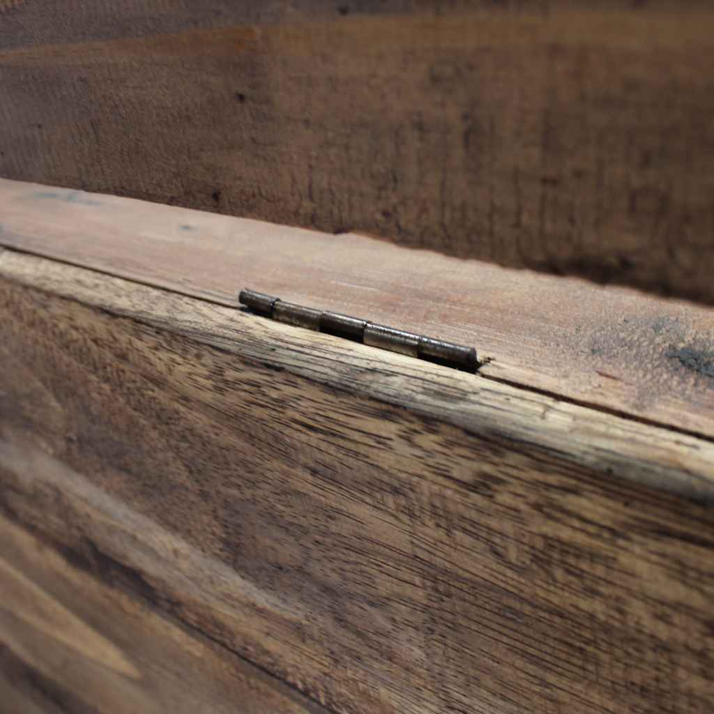 bænk 80x40x60 cm massivt mahognitræ