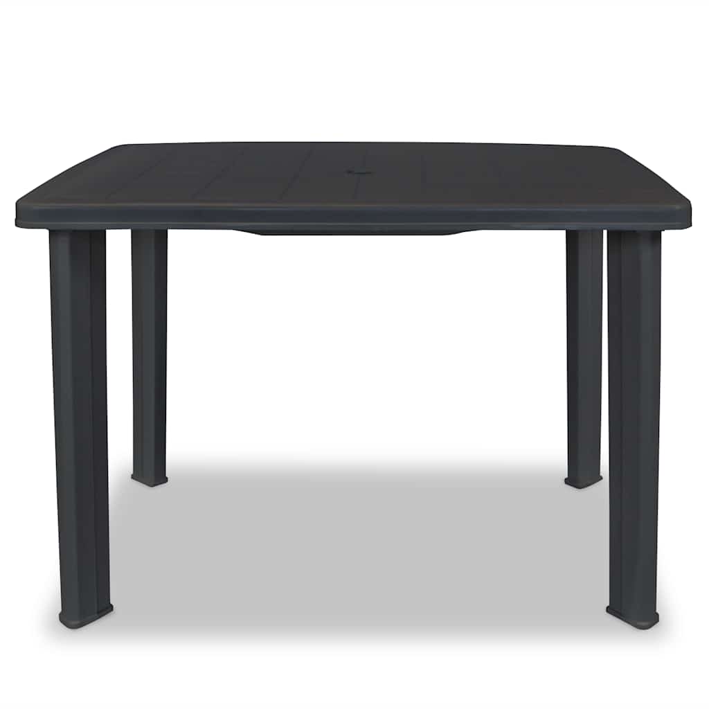 havebord 101 x 68 x 72 cm plastik antracitgrå