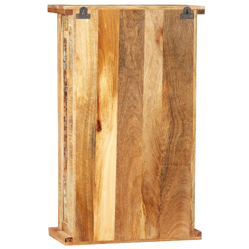 vægskab 44x21x72 cm massivt genbrugstræ