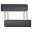 foldbart massagebord med skammel 3 zoner 10 cm tyk sort