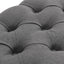 bænk 110x38x48 cm lærred massivt træ mørkegrå
