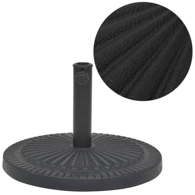 parasolfod resin rund sort 14 kg
