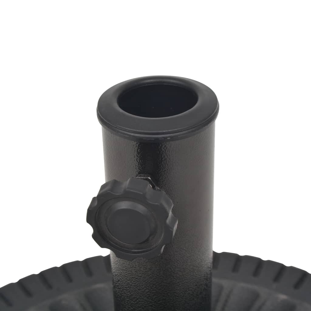 parasolfod resin rund sort 14 kg