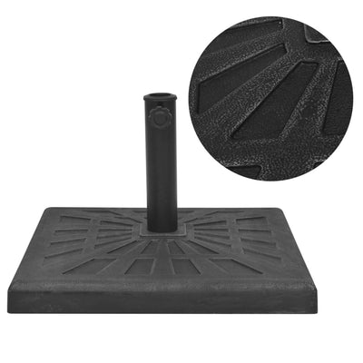 parasolfod resin firkant sort 19 kg