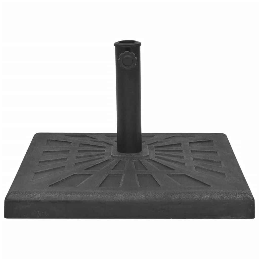 parasolfod resin firkant sort 19 kg