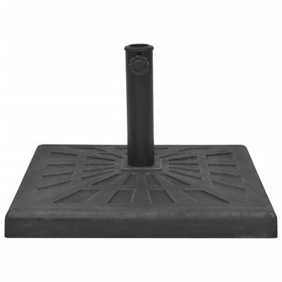 parasolfod resin firkant sort 19 kg