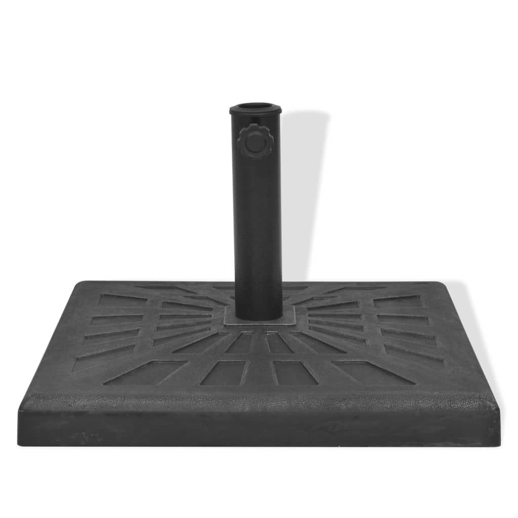 parasolfod resin firkant sort 19 kg