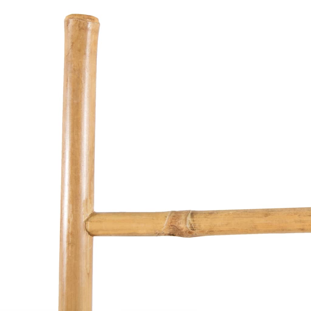 håndklædestige med 5 trin bambus 150 cm