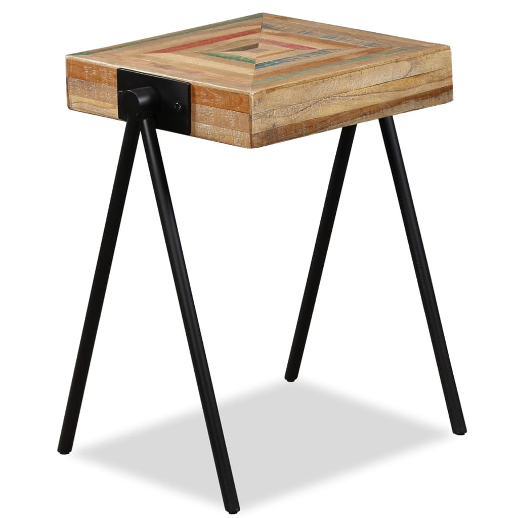 sidebord massiv genbrugstræ teak