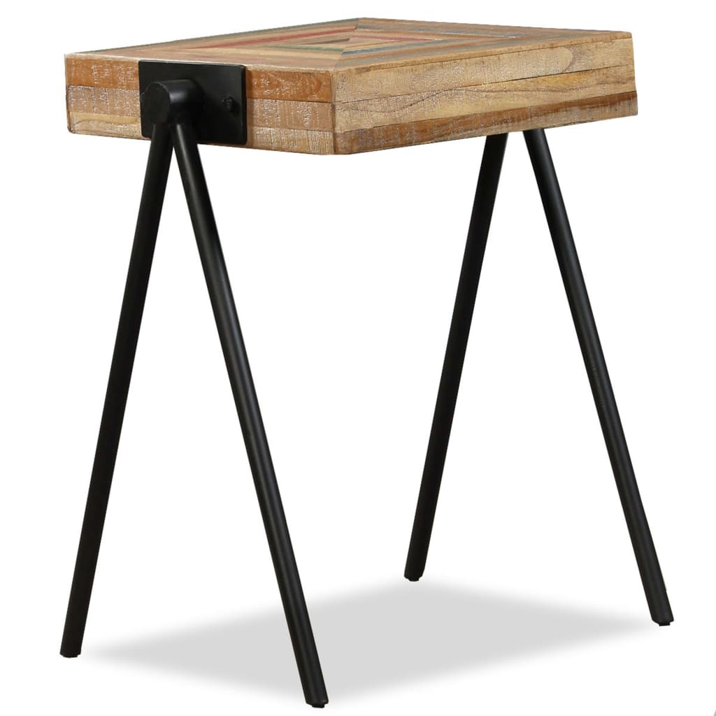 sidebord massiv genbrugstræ teak