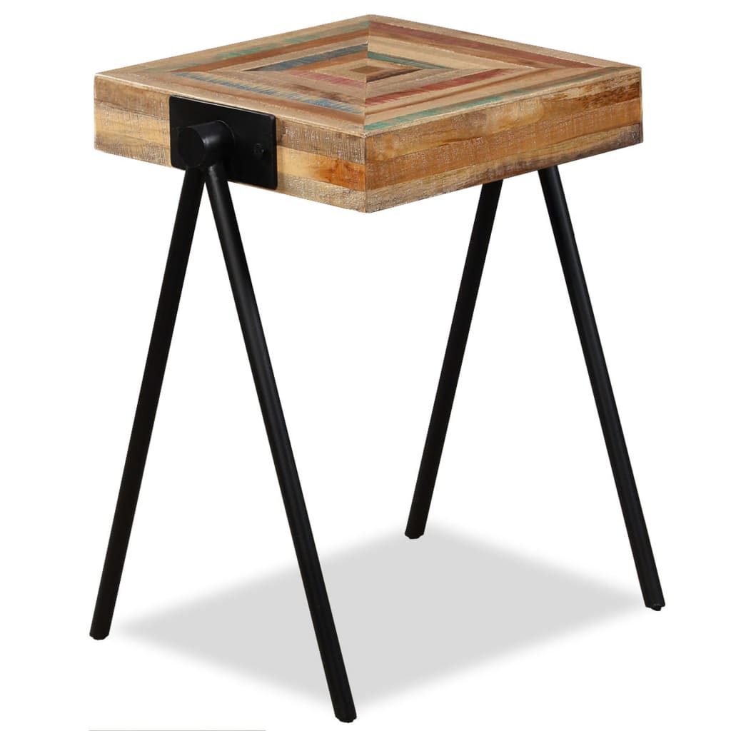 sidebord massiv genbrugstræ teak