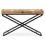 konsolbord solidt mangotræ 130 x 40 x 80 cm