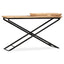 konsolbord solidt mangotræ 130 x 40 x 80 cm