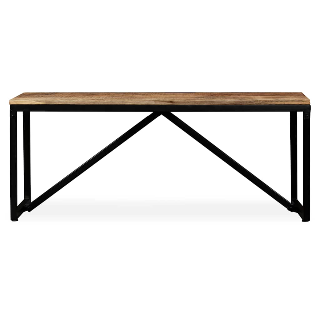 bænk i massivt mangotræ 110 x 35 x 45 cm