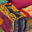 4-personers modulpuf stof patchwork