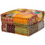 2-personers modulpuf stof patchwork