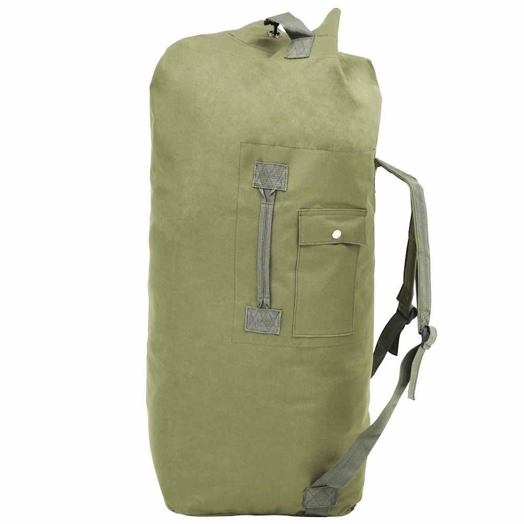 duffeltaske i militærstil 85 l olivengrøn