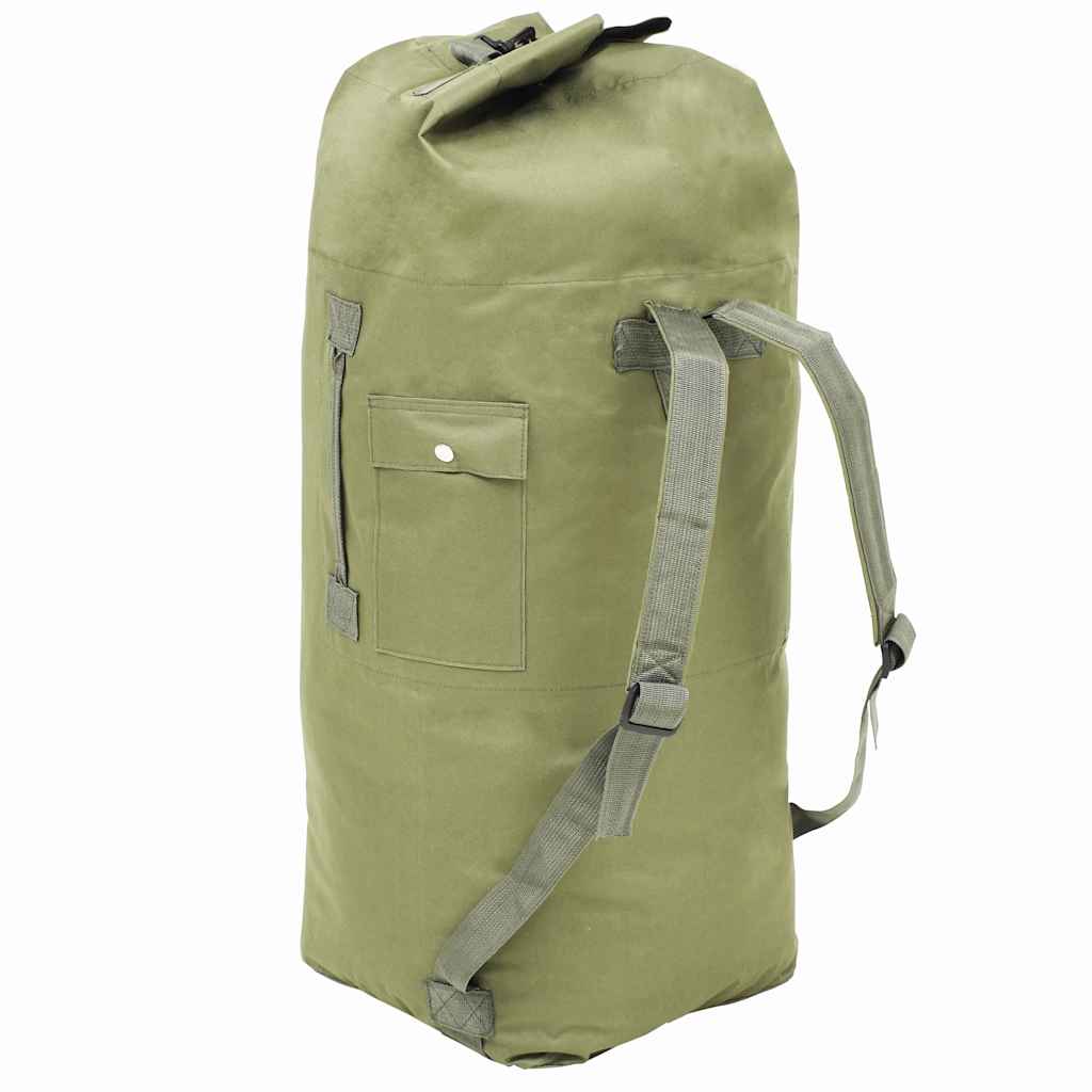 duffeltaske i militærstil 85 l olivengrøn