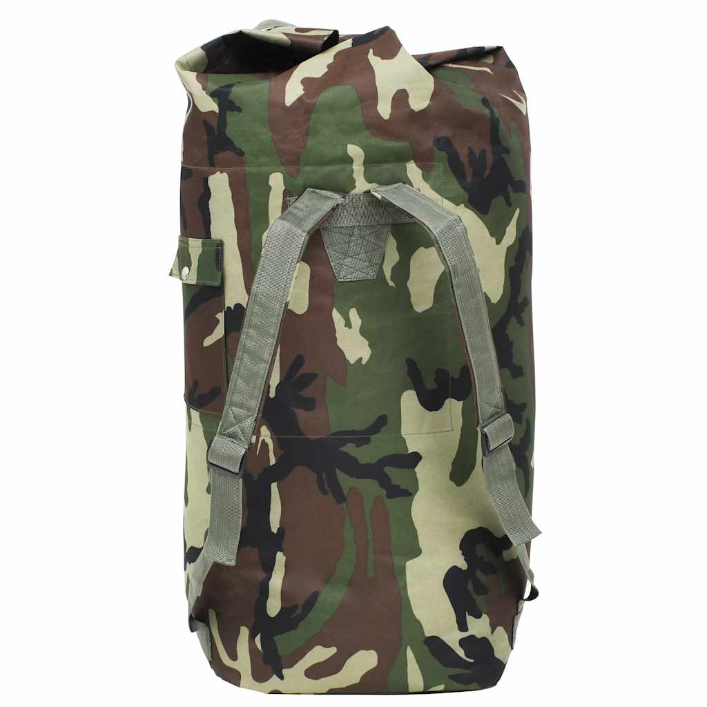 duffeltaske i militærstil 85 l camouflage