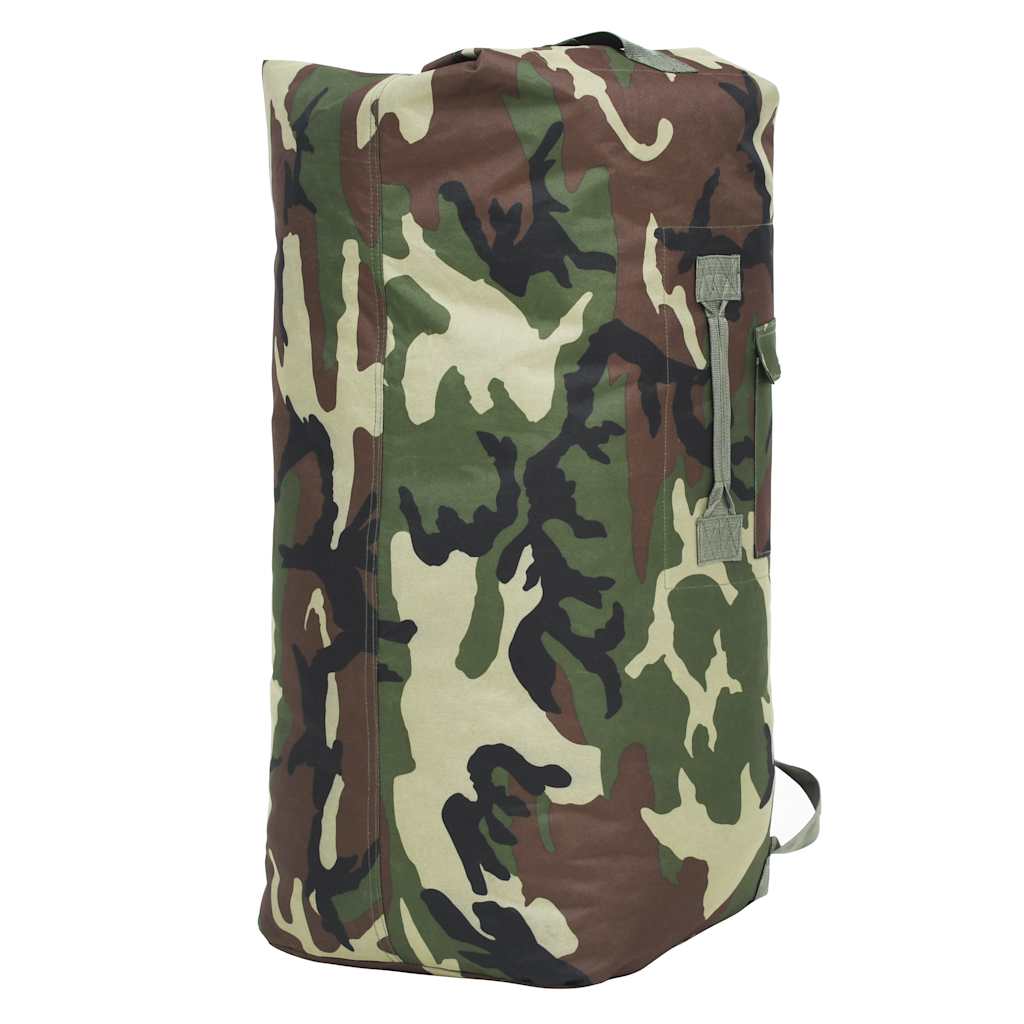 duffeltaske i militærstil 85 l camouflage