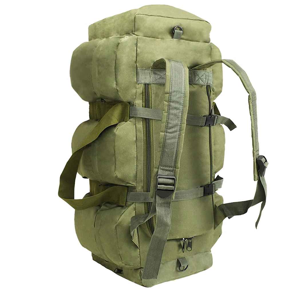 duffelbag i 3-i-1 army-stil 45 l olivengrøn