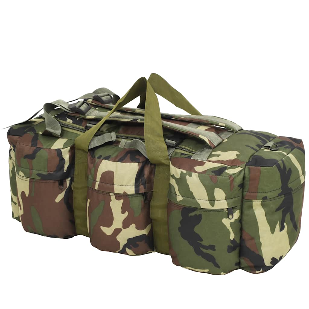 duffelbag i 3-i-1 army-stil 45 l camouflage