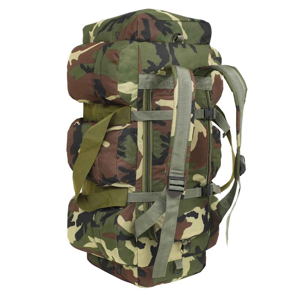 duffelbag i 3-i-1 army-stil 45 l camouflage