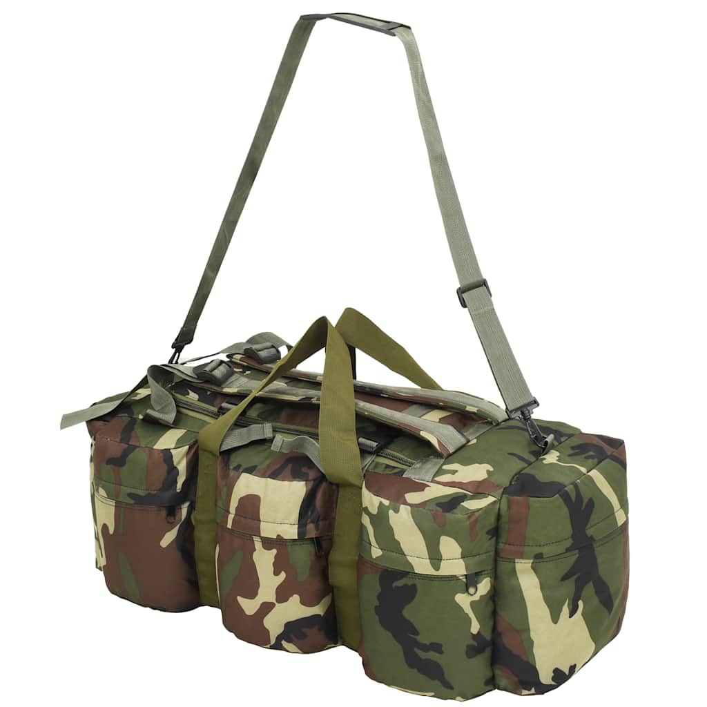 duffelbag i 3-i-1 army-stil 45 l camouflage