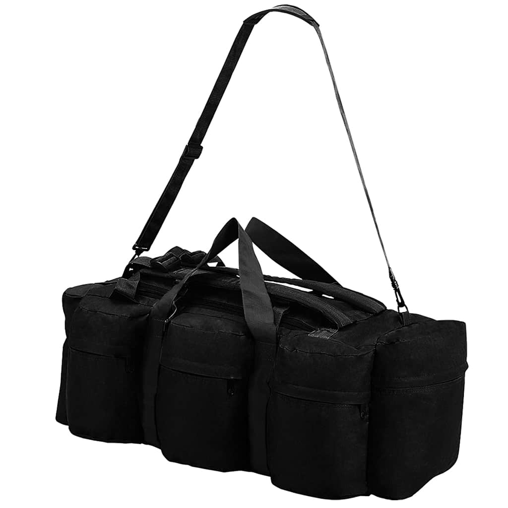 duffelbag i 3-i-1 army-stil 45 l sort