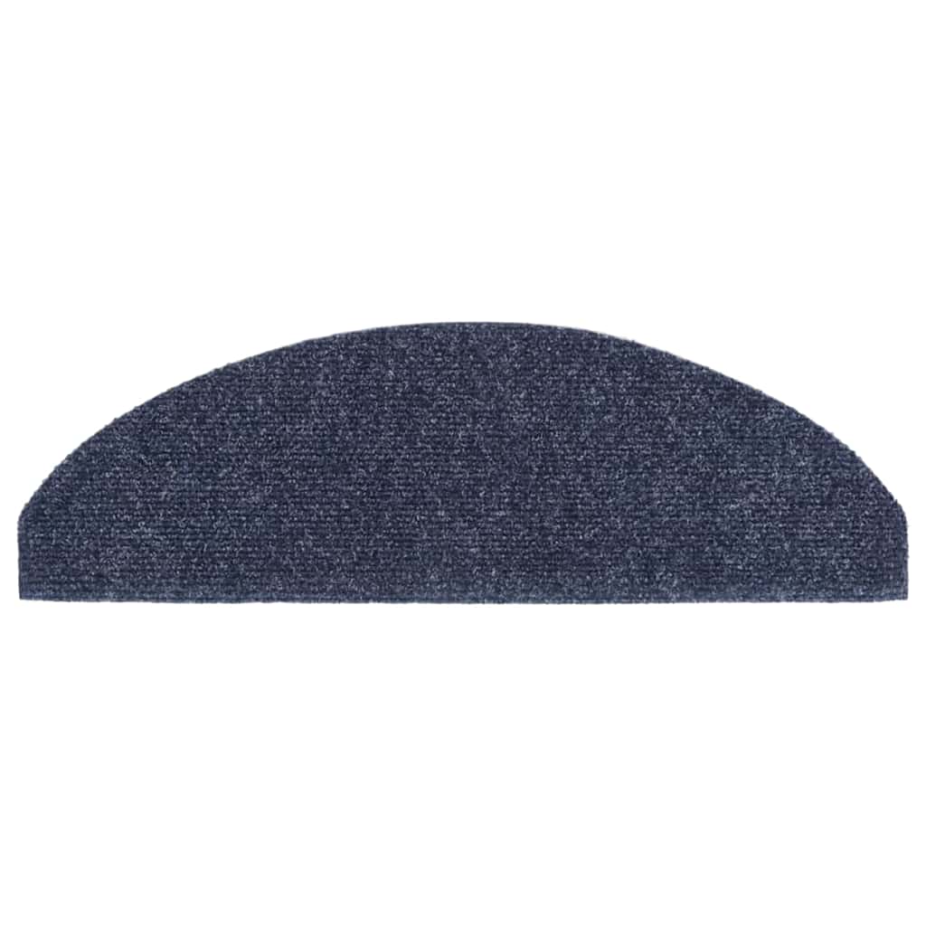 trappemåtter selvklæbende 15 stk. 65x21x4 cm blå halvrunde store