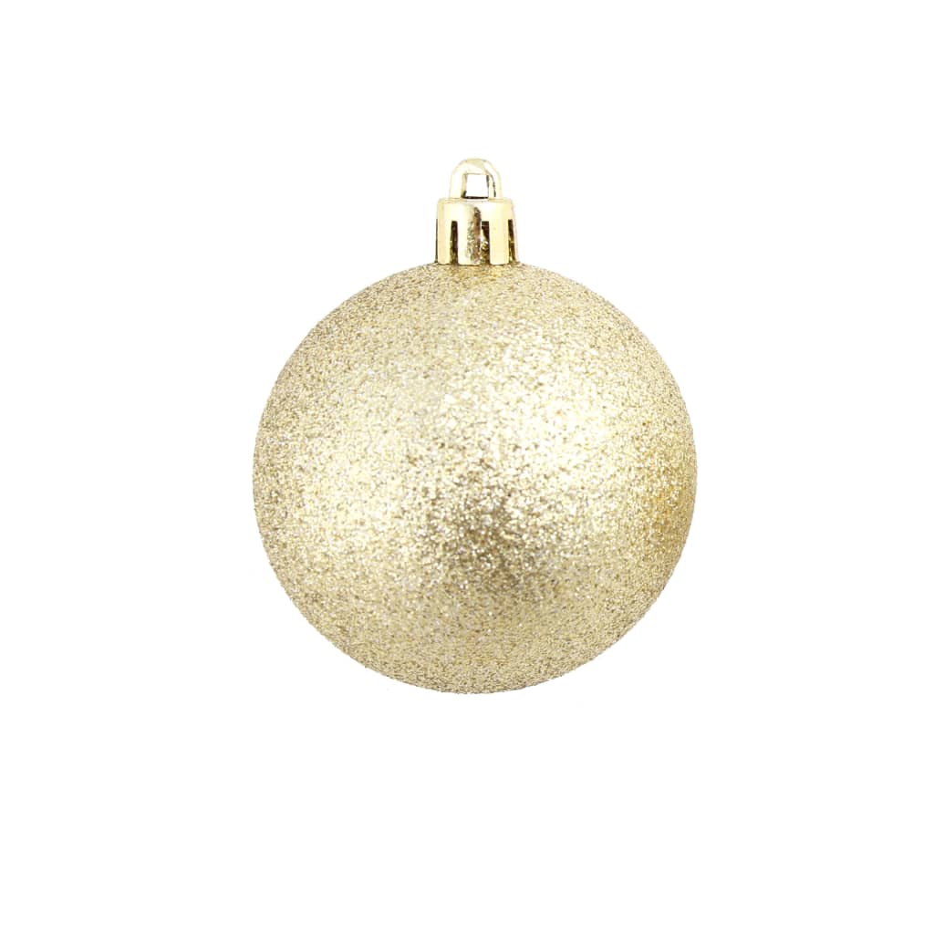 julekuglesæt 100 stk. 3/4/6 cm guldfarvet