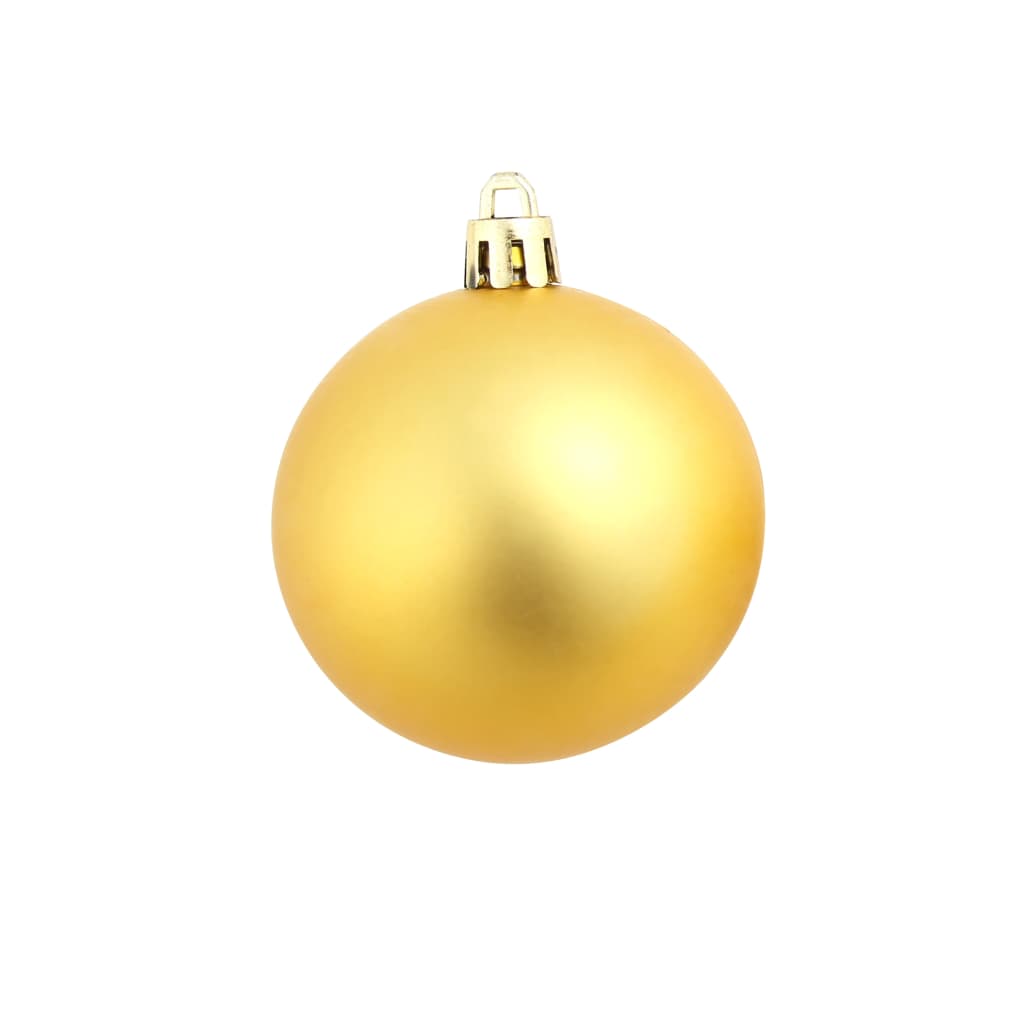 julekuglesæt 100 stk. 3/4/6 cm guldfarvet