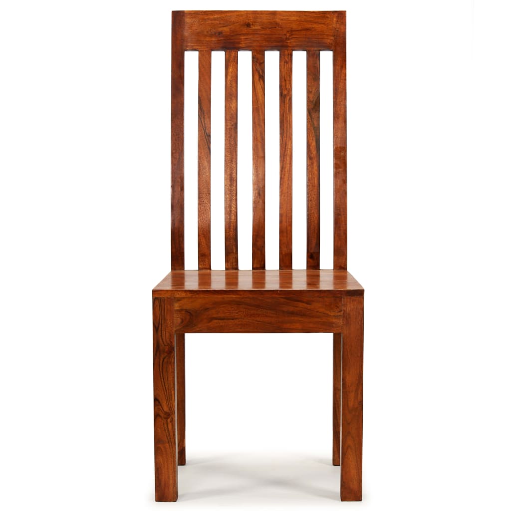 spisebordsstole 2 stk. massivt træ med honningfinish moderne