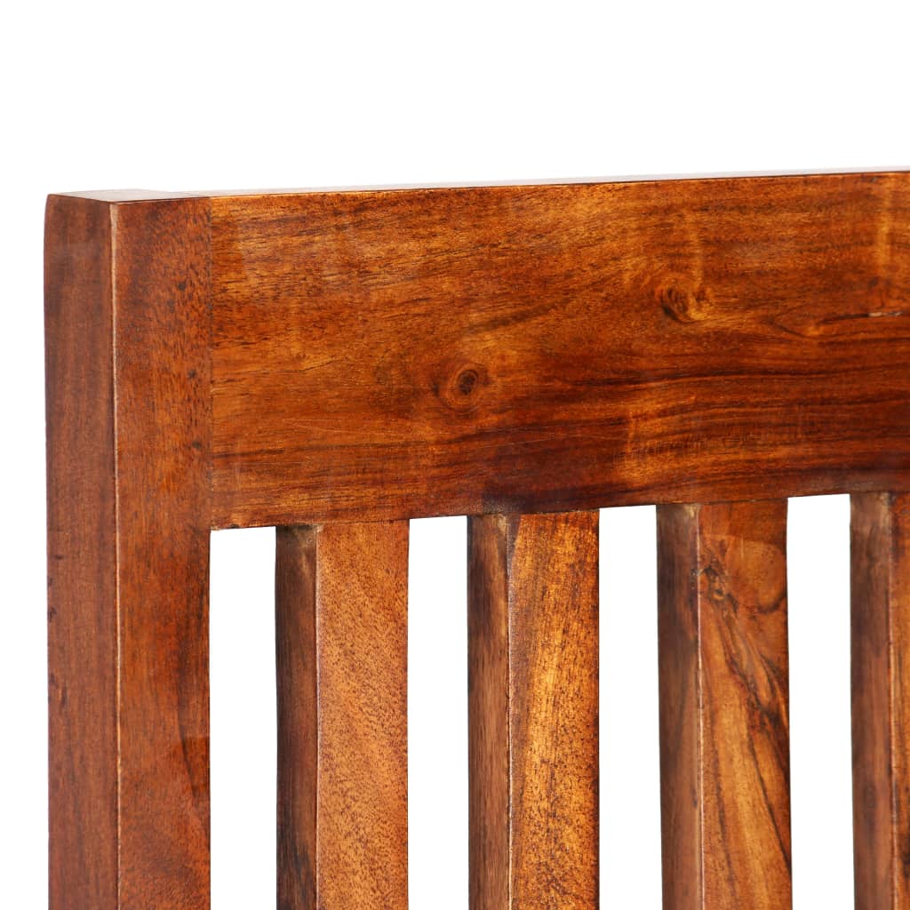 spisebordsstole 2 stk. massivt træ med honningfinish moderne