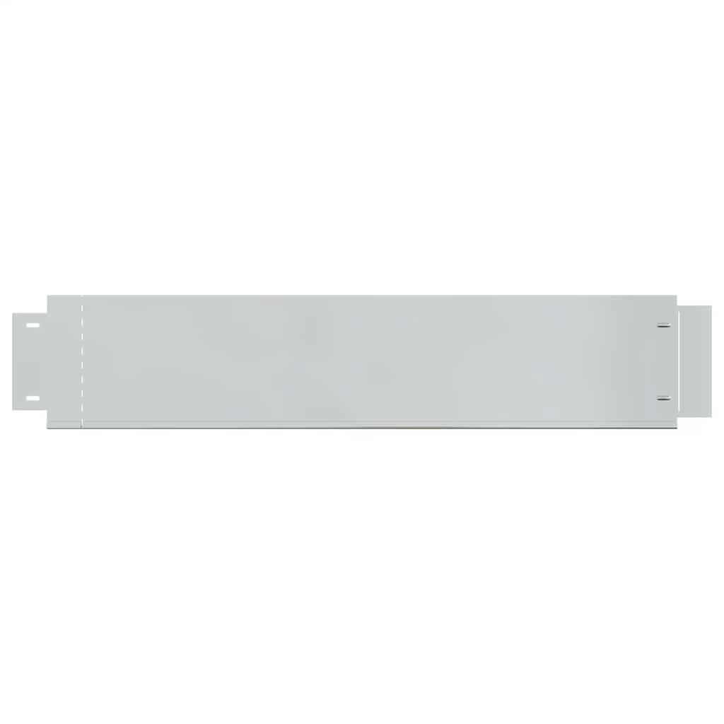 bedkanter 15 stk. galvaniseret stål 100 x 20 cm