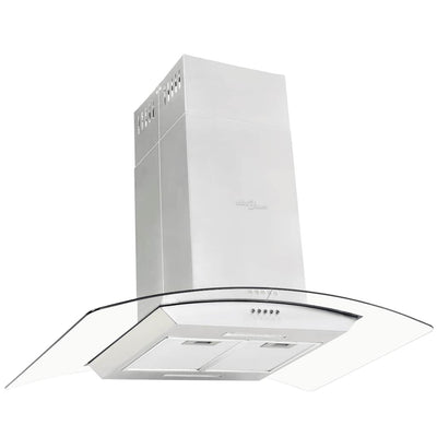 ø-emhætte 90 cm rustfrit stål 756 m³/t LED