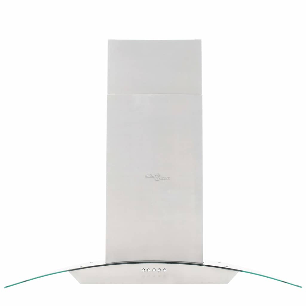 ø-emhætte 90 cm rustfrit stål 756 m³/t LED