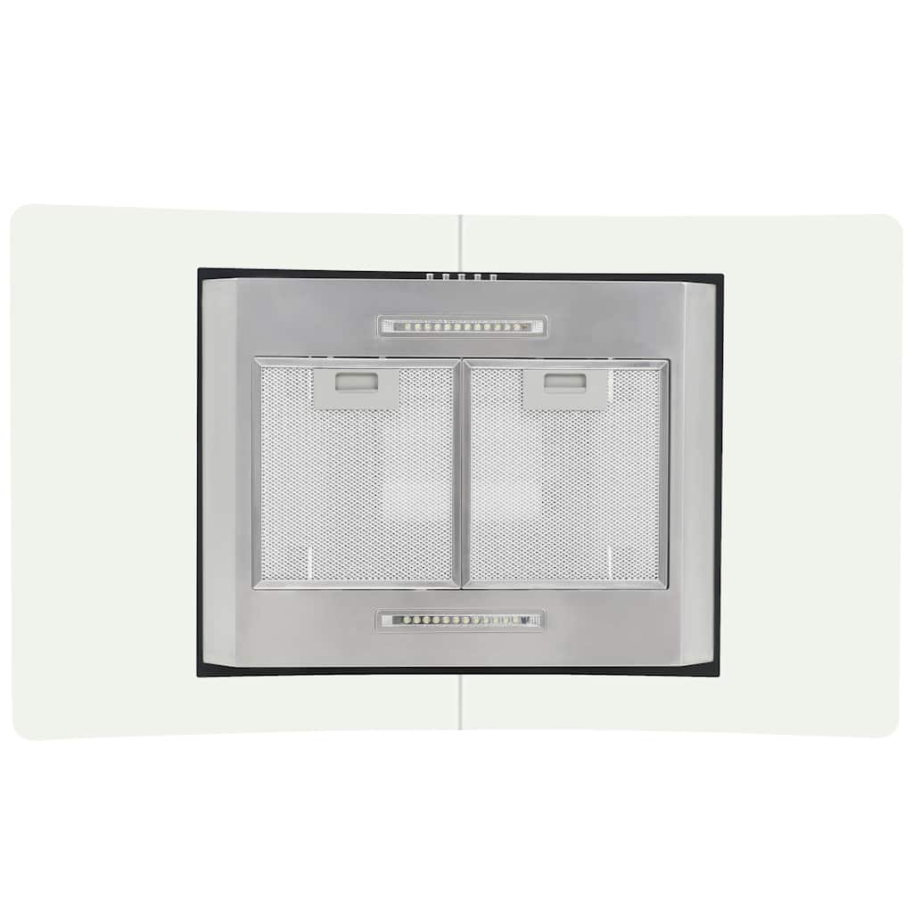 ø-emhætte 90 cm rustfrit stål 756 m³/t LED