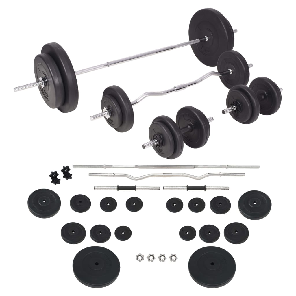 vægtstangs- og håndvægtssæt 90 kg