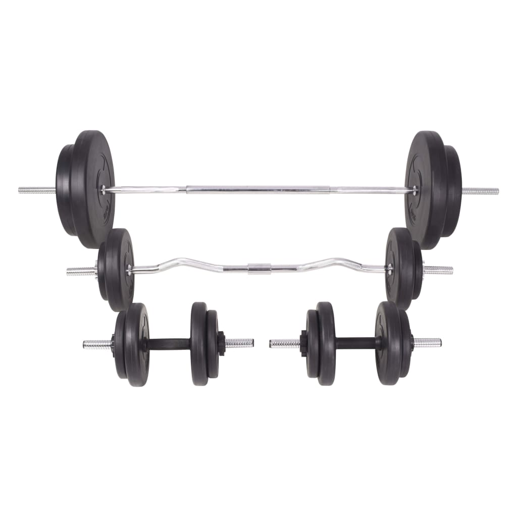 vægtstangs- og håndvægtssæt 90 kg