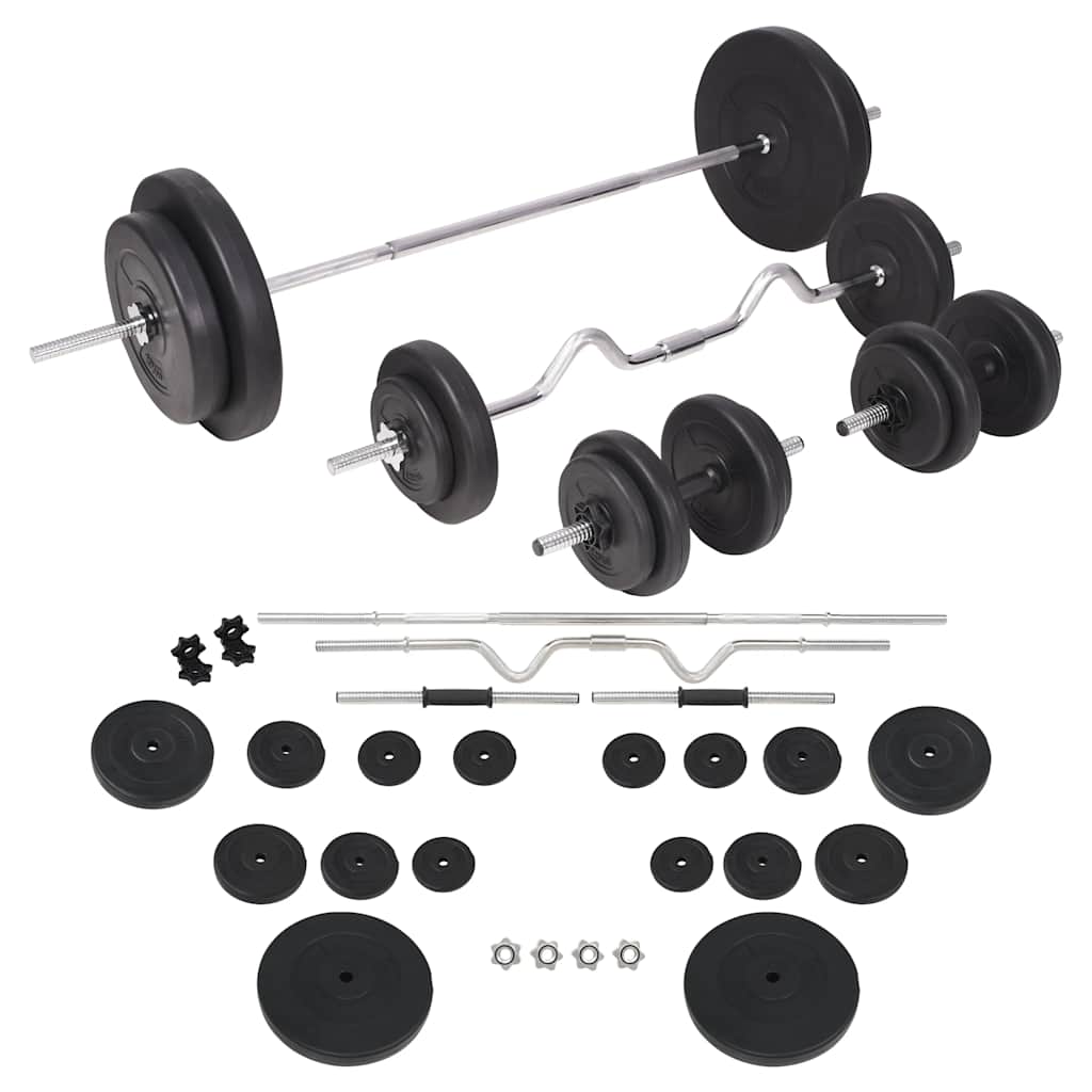 vægtstangs- og håndvægtssæt 90 kg