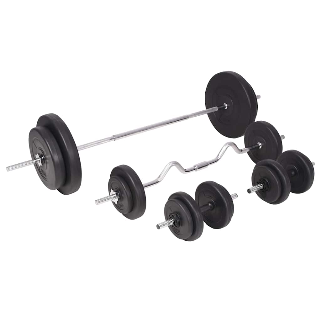 vægtstangs- og håndvægtssæt 90 kg
