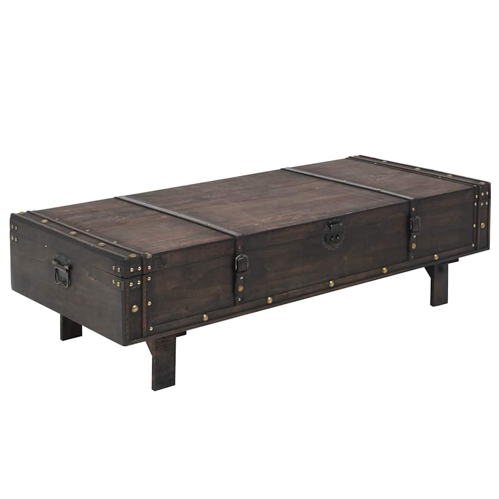 sofabord krydsfiner vintagestil 120 x 55 x 35 cm