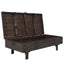 sofabord krydsfiner vintagestil 120 x 55 x 35 cm