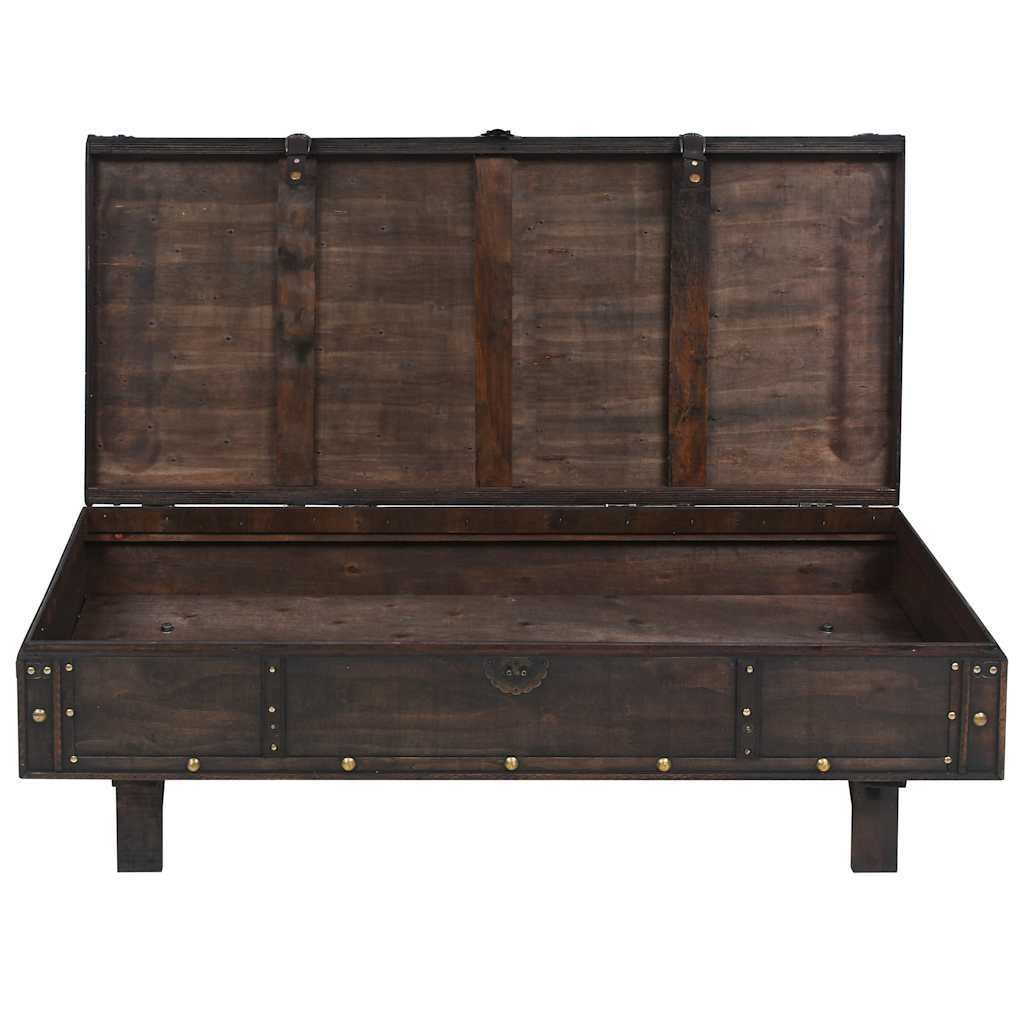 sofabord krydsfiner vintagestil 120 x 55 x 35 cm