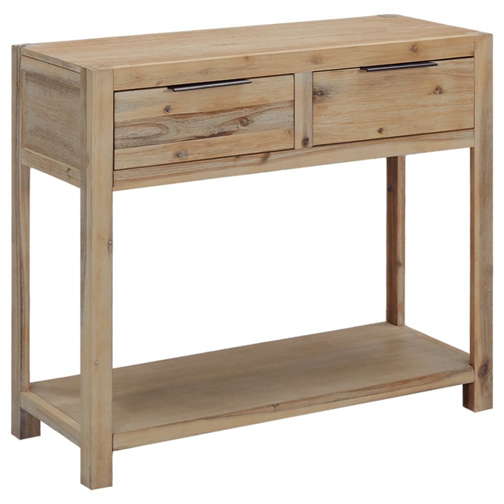 konsolbord 82x33x73 cm massivt akacietræ